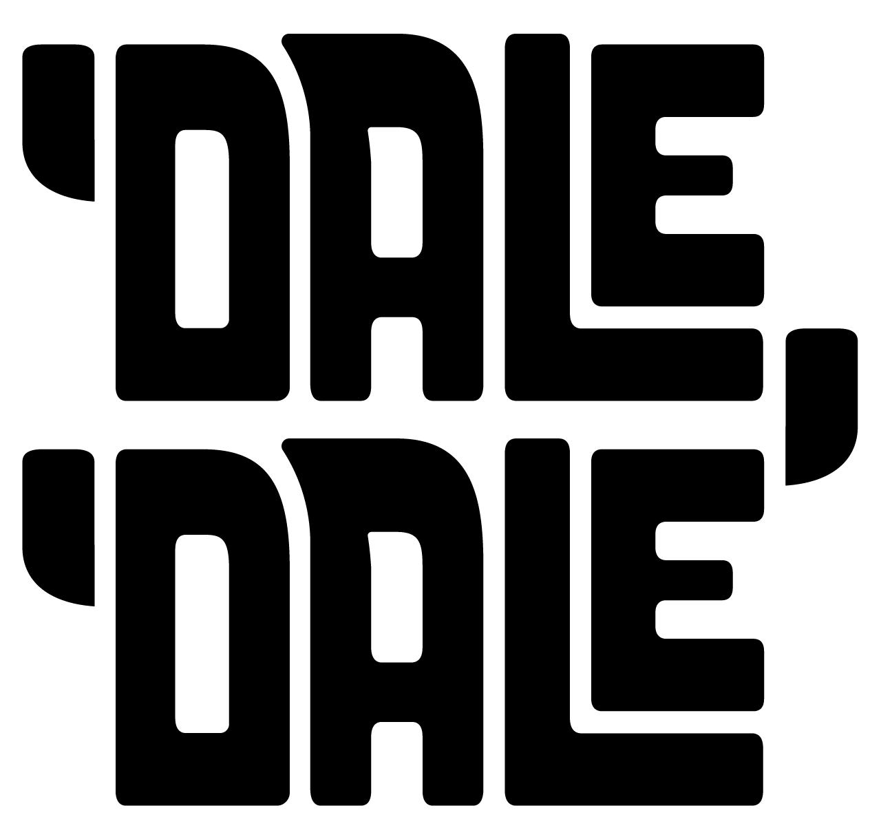 Dale Dale Logotipo Negro